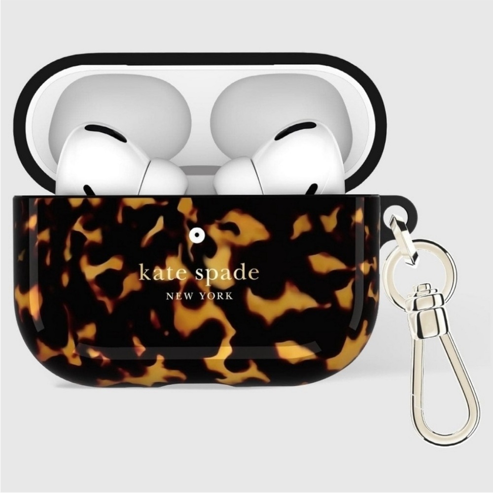 NIB kate spade new york AirPods Gen 3 Protective Case Transparent Tortoise